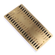 1 PCS Metal Grocery List Memory Reminder Board Metal Sliding Shopping List Mat for Shopping Working