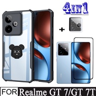 Realme GT 7 Shockproof Phone Case for Realme GT 7T C75 C75X C71 4in1 Camera Lens Glass Screen Protec