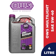 OWS Uber Power Multilight Sae 5W-40 Fully Synthetic Engine Oil 4L For Toyota/ Perodua/ Proton/ Honda