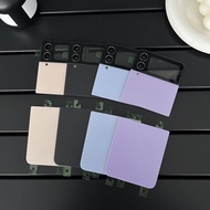 ชิ้นส่วนหลังจอแบตเตอรี่พับ Samsung Z Flip4 F7210 เปลือกป้องกันด้านหลังโทรศัพท์มือถือแบบยูนิฟอร์ม ชิ้