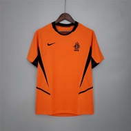 2002 Netherlands Top Quality Home Retro Soccer Jersey custom T-shirt Football Jersey