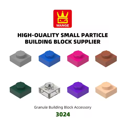 Wange 588Pcs/Lot 3024 1x1 Short 1-Hole Building Blocks Classic Base Parts
