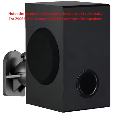 For Logitech Z906 Wall Ceiling Mount Bracket Pair Satellite Speaker Home Theater Surround Hanger Adj