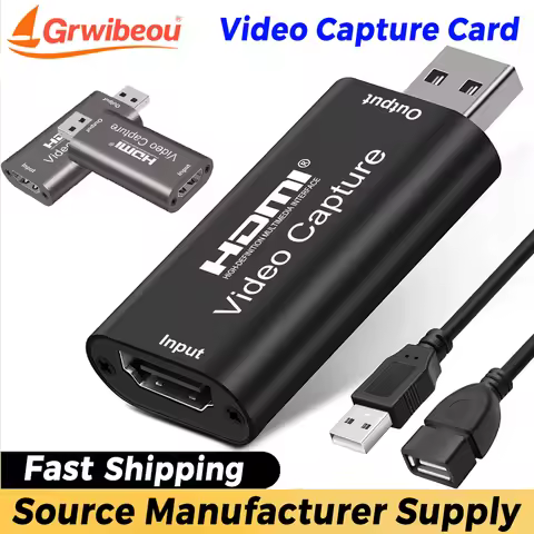 USB 3.0 Video Capture Card 4K 1080P USB 2.0 HDMI Game Grabber Box for PS4 DVD Camera PC Recording Pl