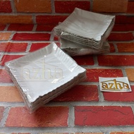 Square snack box paper cake plate 11 cm x 11 cm