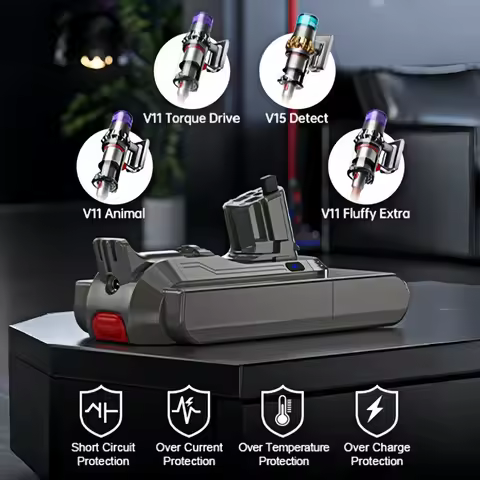 Aleaivy for Dyson V11 25.2V 8000mAh Replacement Battery for Dyson SV15 Absolute Cord-Free Vacuum Han