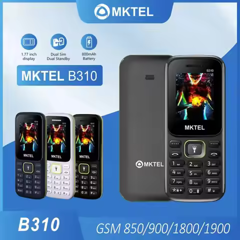 B310 1.77 Inch Dual SIM Feature Phone SC6531E Bluetooth FM Radio MP3 Torch 800mAh Battery Unlocked B