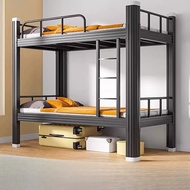 Thickened Upper Lower Bunk Iron Frame Bed Double-Layer Iron Bed Student Dormitory Upper Lower Bed St
