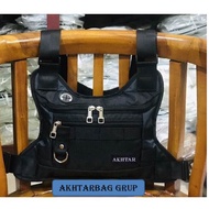 CHEST BAG/ SIMPLE BLACK BIKERS CHEST BAG CAN PAY ON DELIVERY