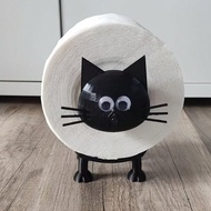 Cute Black Cat Tissue Box Cover - Fashionable Bathroom Storage Box And Decorative Accessory, Self-Ad