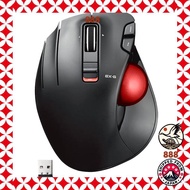 ELECOM Wireless Trackball Mouse (Thumb) Left-Handed Red Ball 6 Buttons Tilt Function (Left and Right