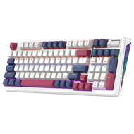 Xunsvfox Wired Mechanical Keyboard 96 Keys Pluggable Shaft Body Multimedia Knob Rainbow Light Effect