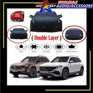 MERCEDES EQB 2019-2022 190T Black Zipper Design Jet Protection Car Cover Waterproof Sun-proof Selimu