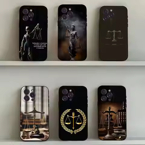 Law Lawyer Judge Justice Phone Case For iPhone 16,15,14,13,12,11,Pro,Max,Plus,X,XS,SE4,E,Mini,Soft B