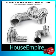 Double Layer Aluminium Ducting Hose Ductwork System Hos Pengalihan Udara Dapur Portable Aircond Heat