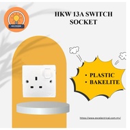 HKW 13A SWITCH SOCKET ( PLASTIC / BAKELITE)