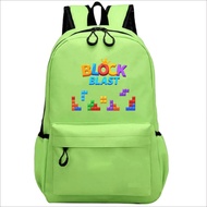 PVJ Backpack ComfortableYANG for Elementary School Children,/, Middle School, Block Blast Unisex