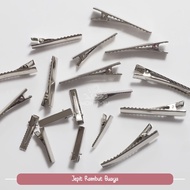 Thick Plain Square Crocodile Clip Nickel Silver Crocodile Hair Clip