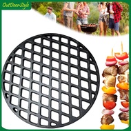 【Arrive 1-3 Days】11.8 Inch Cast Iron Barbecue Grilling Grate Round Cooking Grid Charcoal Fire Grate 