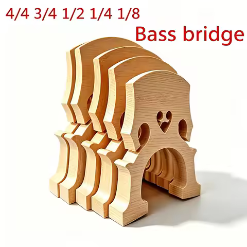 USA Low Tax One Pc 4/4 3/4 1/2 1/4 1/8 Double Bass Maple Horse Bridge Big Bass Bridge Code A Lot In 