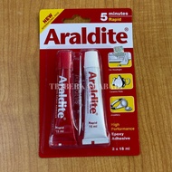 PUTIH MERAH Araldite Rapid 5-minute Glue/Red And White Iron Epoxy Glue