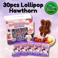 30pcs Bestore Hawthorn Lollipop Blueberry Flavour HALAL / Haw Jelly Stick Candy Snackboy Tangofood