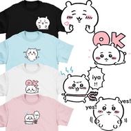 S-5xL 2025 CHIIKAWA TSHIRT perempuan woman kawaii japanese manga cotton print  top girls short sleev