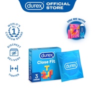 Durex Close Fit Condoms (Tighter) | Pack of 3 For Men | 49mm