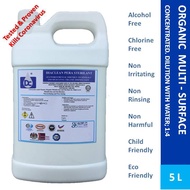 DIACLEAN Pera Sterilant Organic Multi-Surface Disinfectant | Sanitizer -5 Liter Dilute to 20 Liter