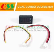 DUAL COMBO VOLTMETER AMMETER AMPERE AMPER METER DC 10A LED