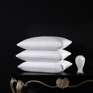 Plush 95% Goose Down Pillow 1200TC Pima Cotton1000 Cleanliness1000+ Loft50x70cm  King/Queen Sizes Pe