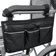 Rollator Walker Bags Electric Scooter Wheelchair Side Pouch Storage Bag - Chair Armrest Pocket Organizer Holder Storage Holder