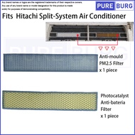 Fits Hitachi Split-system Air Conditioner AC Replacement Anti-mould Photocatalyst Filter (2-Pack)