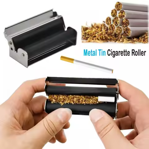 70/78/110 MM Metal Dry Herb Tobacco Hand Rolling Roller Machine Flip Style Portable Cigarette Wrappi