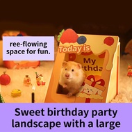 Hamster Hideouts Wooden Small Pet Habitats Cozy Picture Frame Hamster House for Hedgehog Guinea Pigs