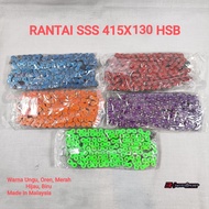 UNGU HIJAU MERAH SSS 415X130 HSB CHAIN GREEN; ORANGE; PURPLE; biru; RED