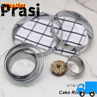 PRASI 6Pcs/Set Wedding Cake Tools, 5/7/9/11/13/15cm DIY Cake Ring Mold, Durable Round Circle Stainle