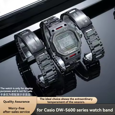 Stainless Steel Metal Case + Strap Mod Kit For Casio G-SHOCK DW5600 GW-B5600 GB-5600 GWX-5600 Men's 