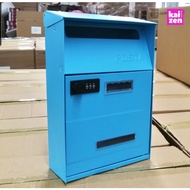 KAIZEN STORE Villa Mailbox - Wall mounted metal letter box waterproof parcel mailbox digital lock