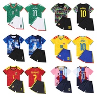 2526 Game Season soccer jersey Children's Football jersey Suit Argentina No. 7 C Luo No. 11 jersey