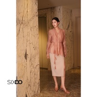 Chân váy bút chì xẻ bên SIXDO (Light Pink Woven Pencil Skirt)