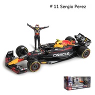 Bburago Tỉ Lệ 1:24 2023 F1 Red Bull Racing RB19 Diecast Xe Ô Tô Mô Hình Với Verstappen & Perez Nhân