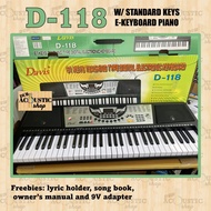 ♞,♘DAVIS D-118 STANDARD KEYBOARD PIANO FOR ADULT BEGINNER (61-keys)
