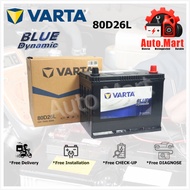 Bateri Kereta / Car Battery - Varta Blue Dynamic - MF - 80D26L/R - NS70