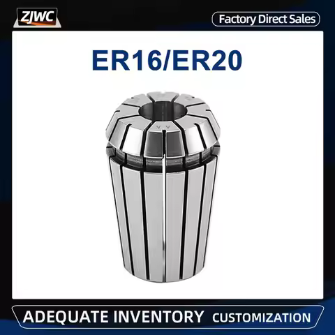 ER16 ER20 Collet Chuck 1/2/3/3.175/4/5/6/6.35/7/8/9/10/11/12/12.7mm 0.015 Class Spring Chuck Cartrid