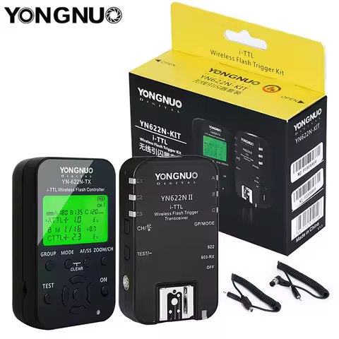 YONGNUO YN622N-TX Transmitter YN622N II Receiver i-TTL 2.4G HSS Wireless Speedlite Flash Trigger for