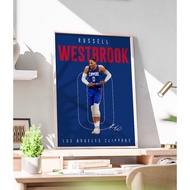 ️ Russell Westbrook Poster - NBA Wall Decal Painting - Decorative Basketball Painting