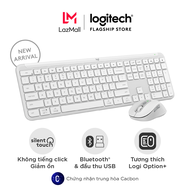 Combo Chuột & Bàn phím Signature Slim Logitech MK950 - Gõ và Nhấp yên tĩnh Đa thiết bị Bluetooth 5.0