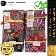[Borong 3/5/10/20 Helai] Kain Batik Tiga Serangkai Super Asli No.2 – Siap Jahit / Belum Jahit – Cora