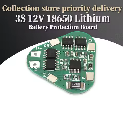 3S 12V 18650 Lithium Battery Protection Board 11.1V 12.6V overcharge over-discharge protect 8A 3 Cel